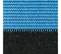 tenax Soleado Sport Filet tissé blindant Brise Vue Bicolore 2,00 x 100 m Noir/Bleu Clair, Blindage pour terrains de Sport, clôtures, campings, piscines, 2,00 x 100 m