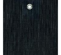 TENAX Texstyle ALL Black 1,00x5 m Noir, Filet Occultant Brise-Vue en Textilène avec Oeillets, Décoration et Occultation Design pour Jardins, Terrasses, Clôtures et Portails