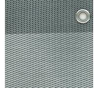 TENAX Texstyle Double filet d’occultation en textilène avec œillets gris - 1 x 5 m