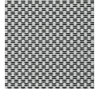 TENAX Texstyle Plus Ecran brise-vue décoratif argent et noir avec œillets pour jardins et terrasses - 1,00 x 5 m