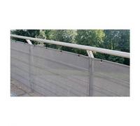 TENAX Texstyle VIP 1,5 x 5 m Gris/Noir/Argent - Brise-vue Textilène Occultation Faible