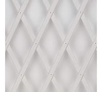 TENAX TREPLAS 1,00x2 Blanc, Treillis Extensible Décoratif en PVC pour Soutenir les Fleurs et les Plantes Grimpantes, pour Décorer les Murs et pour Créer des Séparateurs sur les Balcons