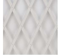TENAX TREPLAS 1,00x2 Blanc, Treillis Extensible Décoratif en PVC pour Soutenir les Fleurs et les Plantes Grimpantes, pour Décorer le