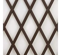 TENAX TREPLAS 1,00x2 Marron, Treillis Extensible Décoratif en PVC pour Soutenir les Fleurs et les Plantes Grimpantes, pour Décorer les Murs et pour Créer des Séparateurs sur les Balcons