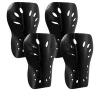 Tenbrachian 4 Pcs Mini Protege Tibia Foot, Protège Tibia Foot, Protège-Tibias de Football, Protège Tibias de Football Jogging Courir pour Enfants Adultes Hommes Garçons Adolescents, Shin Guards (Noir)