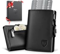 TENBST Porte Carte Bancaire, Portefeuille Homme et Porte-Cartes, Porte-Cartes de crédit avec Blocage RFID - Portefeuille Homme Cuir Anti Piratage