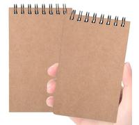 Tenceur Lot de 2 petits carnets de poche à spirale avec 120 pages lignées - 7,6 x 12,7 cm - Pour bureau, université, infirmière, essentiel pour la rentrée scolaire