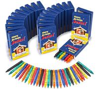 Tenceur Lot de 24/144 crayons « Happy Birthday Jésus » - Cadeaux de crèche de Noël - Cadeaux de fête en vrac pour salle de classe, école du dimanche, opération de Noël, remplissage de sacs à