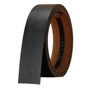 TenchantedS Ceinture En Cuir Pour Hommes, Boucle Automatique, Sans Boucle, À La Mode, En Cuir Véritable, Sans Boucle,Noir,110 cm
