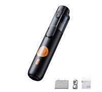Tencipeda 5-in-1 Smart Handheld Vacuum Cleaner Kit, Cordless Mini Vacuum with 15kPa Powerful Suction, Rechargeable Type-C Dust Blower, Inflator & LED Light for Home, Car, Sofa, Office (Black)