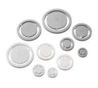 Tencipeda 5 Pack Pottery Foot Ring Tool, Ceramic Clay Base Aligner for Creating Even Foot Rings on Bowls, Cups and Wheel Throwing Projects (2 Pcs)