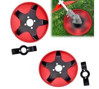 Tencipeda Amphibious Weeding Disc (Dual-Use for Paddy Fields and Dry Lands), Multifunctional Trim Season Weeder Plate for Trimmers Gardening Lawn Mower Grass (2 Sets)
