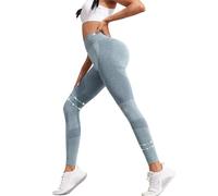 Tencipeda Anti Cellulite Leggings, Resistance Band Leggings for Women Redefine Your Silhouette Effortlessly (Sky Blue,S)