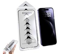 Tencipeda Evotech 3-in-1 Screen Protector for iPhone 16/15/14/13/12 Pro Max, Stress-Free, Bubble-Free, Privacy Design (Private,for 15 promax)