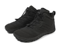 Tencipeda Hike Winter Footwear Barefoot, Barefoot Boots for Women Men, Ankle Boots, Winter Waterproof Wide Toe Box, Anti-Slip Rubber Sole (Black,39)
