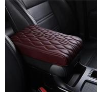 Tencipeda Memory Cotton Car Armrest Box Pad, Car Armrest Cushion, Leather Waterproof Vehicle Armrests Box Pad, Universal for Suv Truck Rv and More (Red,L)