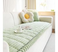 Tencipeda Pawcart Couch Cover, Pawlounge Plush Pet Couch Cover for Dogs Cats, Non Slip Washable Sofa Protector with Ultra Soft Quilted Plush (Green,60 × 210 cm)