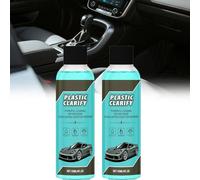 Tencipeda Plastic Clarify for Cars, 120ML Waterless Spray Wax, Rubber, Detailer For Car Interiors & Exteriors,for Cars (2 sets)