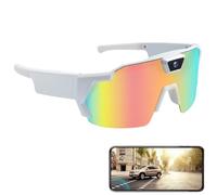 Tencipeda POV Glasses 4K Baseball Glasses, Baseball Dlasses with Cameras Men Women Sunglasses Cameras and Audio Video Action (StyleF)