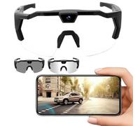 Tencipeda POV Glasses 4K Baseball Glasses, Baseball Glasses with Cameras Men Women Sunglasses Cameras and Audio Video Action (Style3)