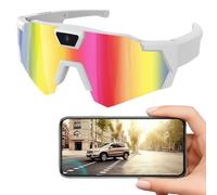 Tencipeda POV Glasses 4K Baseball Glasses, Baseball Glasses with Cameras Men Women Sunglasses Cameras and Audio Video Action (Style2)