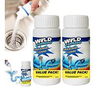 Tencipeda Powerful Sink & Drain Cleaner - Unclog Your Pipes with Foaming Drain Cleaner and Pipe Dredging Powder (2 Bot)