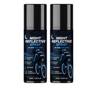 Tencipeda Reflective Spray Paint, Clear Night Coating, Weather-Resistant, 100 mL (2 Pcs)