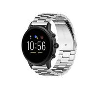 TenCloud Bracelet de rechange en acier inoxydable compatible avec Fossil Gen 5 Garrett/Julianna/Carlyle HR/Gen 4 Explorist/Sport de 43 mm, 22 mm (noir), Acier inoxydable Métal