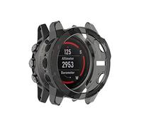 Tencloud Coques compatibles avec Garmin Fenix 5X Coque de protection en TPU souple Bumper Shell pour montre connectée Fenix 5X (Noir)