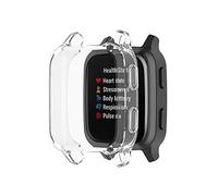 TenCloud Coques compatibles avec Garmin Venu Sq 2/Venu Sq, film de protection d'écran - Coque de protection intégrale pour Venu Sq/Venu Sq Music (transparent)