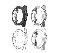 Tencloud Lot de 4 coques de protection pour Garmin Fenix 5X Plus - En TPU souple plaqué - Accessoire pour montre intelligente