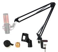 Tencro Professionnel Microphone Suspension Boom Scissor Bras Stand Réglable Studio Bureau Micro Clip Titulaire pour Yeti Bleu, Snowball et Autres Microphones