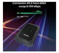 Tenda 4G180 Router 4G Móvil V3.0 Wi-Fi MiFi 4G LTE CAT4 150 Mbps Batería de 2100 mAh