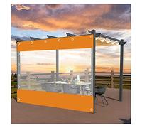 Tenda A Pannello Laterale Tenda Trasparente pour Esterni con Occhielli Telo PVC imperméable robuste pour pergola, Copertura pour Terrazzo Antivento (3 x 2,4 m)