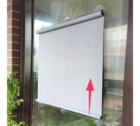 Tenda a Rullo con VentoseTenda a Rullo Oscurante per FinestraImpermeabileProtezione SolareTermicoRisparmio Energeticoper Casa UfficioSenza ForiLarghezza×Altezza (115cm x 200cm)