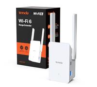 Tenda A23 Répéteur WiFi 6 AX1500, Extenseur WiFi Bi-Bande, Port Gigabit, Antennes 2 x 5dBi, LED de Signal Intelligent, Installation Facile, WPA3