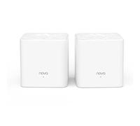 Tenda Système WiFi Mesh Bi-Bande AC1200 MW3(2-Pack) pour Toute la Maison (Routeur & Répéteur Wi-FI Remplacement), Couverture WiFi de 200m², Contrôle Parental, Fonctionne avec Toutes Les Box Internet