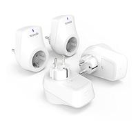 Tenda Beli SP3 Prise Connectée Intelligente, Prise Wifi Connectée Compatible avec Amazon Alexa Echo et Google Home, Contrôle à Distance, Conçue pour la Sécurité des Enfants(Pack de 4)
