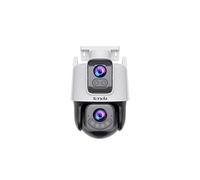 Tenda Caméra de Surveillance Extérieure 5MP+5MP, Détection IA, Vision Nocturne Couleur à 360°, Audio Bidirectionnel, Caméra WiFi Extérieure IP65 avec Alarme de Franchissement de Zone, Stockage Local s