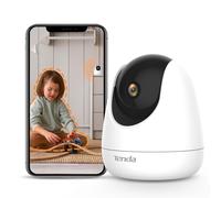 TENDA Camera IP 1296P, Audio Bidirectionnel, Suivi de Mouvement, Vision Nocturne Infrarouge, Caméra de surveillance. CP6