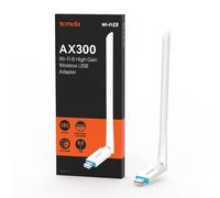 Tenda Clé WiFi 6 Puissante AX300, Adaptateur Réseau sans Fil Niveau d'entrée, Antenne WiFi USB Ajustable de 6dBi, AP Mode, Configuration Facile, PC & Portable, Compatible avec Windows 11/10/Linux/UOS