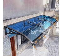 Tenda da Sole per ingresso Porta, tende da Sole per finestre, pensilina per Porta d'ingresso esterna, tenda da Sole per Porta in policarbonato Con staffa in alluminio, pensilina per Patio, p