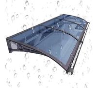 Tenda da Sole per Porta finestra, tenda da Sole per finestra esterna, tenda da Sole per Porta d'ingresso in policarbonato, protezione UV, Pioggia, Neve, lamiera cava Con staffa in alluminio