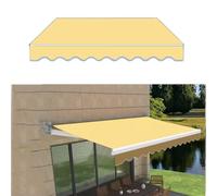 Tenda da Sole Rétrattile en Tessuto di Ricambio pour Tenda da Sole da Esterno pour terrasse, pour Porta del terrazzo e Riparo, Tessuto Resistente all'Acqua con Protezione UV (Bleu, 4 x 3 m)