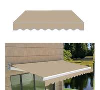 Tenda da Sole Rétrattile en Tessuto di Ricambio pour Tenda da Sole da Esterno pour terrasse, pour Porta del terrazzo e Riparo, Tessuto Resistente all'Acqua con Protezione UV (Rouge, 5 x 3 m)