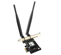 Tenda AX5400 E33 PCIe WiFi Card - Intel WiFi 6E AX210 Network Card - Bluetooth 5.2 PCI Express WiFi Card avec 2 Antennes - Tri-Band Wireless Card pour Desktop/PC Gaming - Prend en charge Windows 10/11