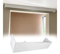 Tenda Extra Lunga 5 m par Montaggio a Soffitto o Parete Manto Decorativo per Tende a Rullo e Veneziane Senza Binari Ideale per Casa e Ufficio Design Elegante