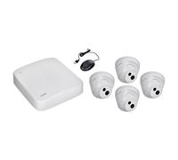 Tenda K4P-4CR - Ensemble de caméras PoE 4MPx, NVR 4CH + 4x caméra IP 4MPx, IP67, audio, interface web, CZ app