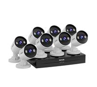 Tenda kit de caméra de surveillance PoE pour extérieur, 8 caméras CCTV 4MP extérieur + disque dur 1 To + NVR (prend en charge jusqu'à 10 To) pour vidéosurveillance 24h/24 et 7j/7, caméra IP PoE avec d