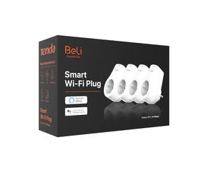 Tenda Lot de 4 prises Wi-Fi intelligentes SP3, prises télécommandées compatibles avec Alexa et Google Home, télécommande par application, commande vocale, prise intelligente avec minuterie/minuterie,